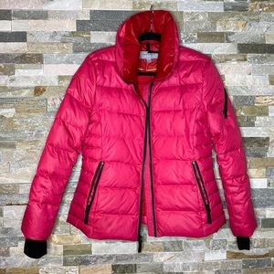 Women's Andrew Marc New York Pink Down Puffer Jacket size large